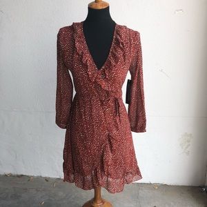 WYLDR Wicked Games Wrap Dress Animal Print | L